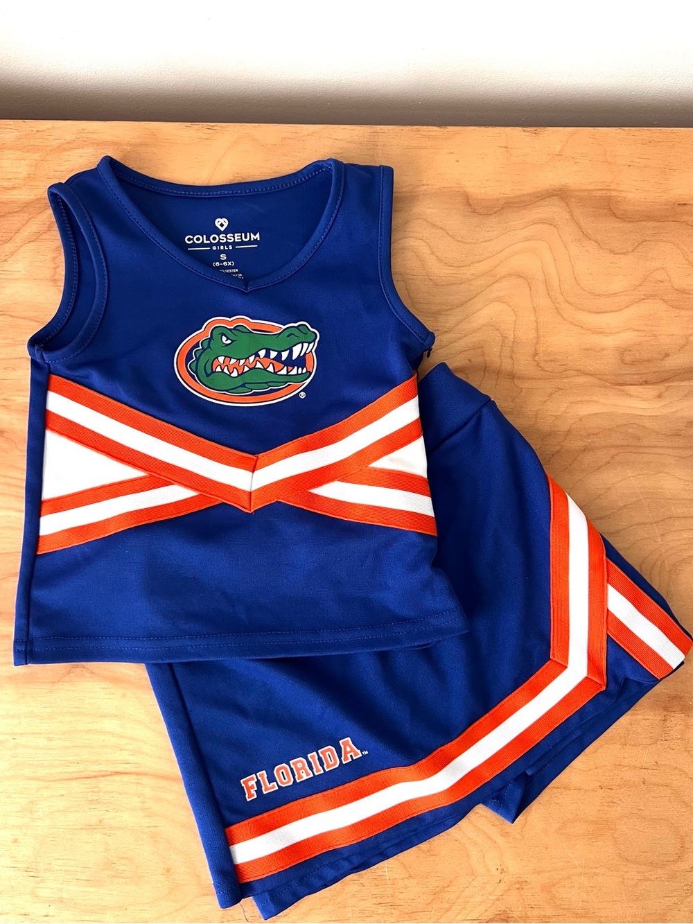 UF Gators 2-pc Cheer Outfit Youth Sz 6-6X